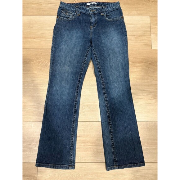 Tommy Hilfiger Women's 10 Low Rise Bootcut Jeans Stretch Medium Wash Denim - Picture 1 of 9